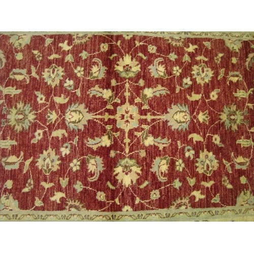 Chobi Mahal Zeigler Exclusive Vege Dyed Area Rug Hand Knotted Wool Carpet'