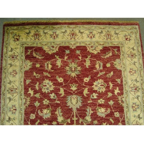 Chobi Mahal Zeigler Exclusive Vege Dyed Area Rug Hand Knotted Wool Carpet'