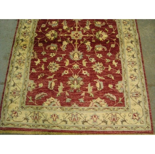 Chobi Mahal Zeigler Exclusive Vege Dyed Area Rug Hand Knotted Wool Carpet'