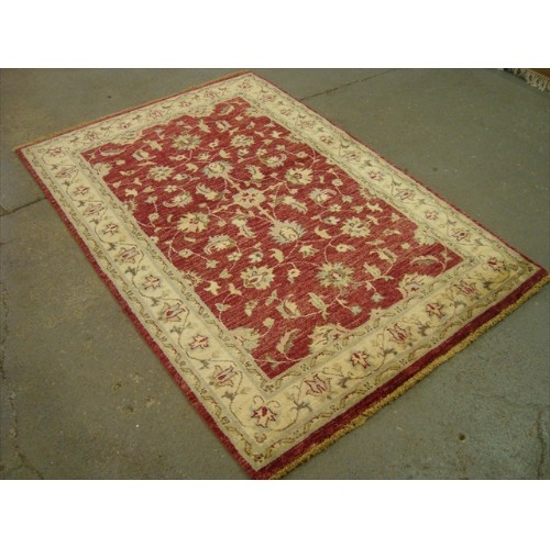 Chobi Mahal Zeigler Exclusive Vege Dyed Area Rug Hand Knotted Wool Carpet'
