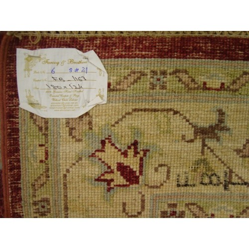 Chobi Mahal Zeigler Exclusive Vege Dyed Area Rug Hand Knotted Wool Carpet'