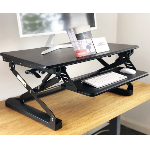 Standing Desk Riser, Dual Monitor Capable, High Lift Capacity, Height Adjustable From Sit to Stand Positions