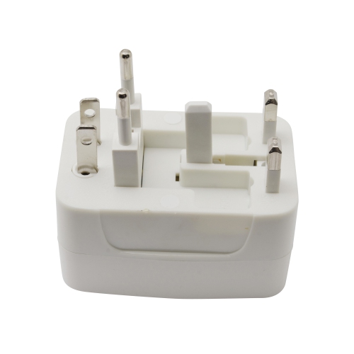 Universal Travel Adapter Power Adaptor Surge Protector All-in-One - White
