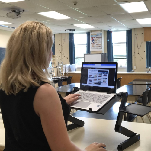 Anthrodesk Laptop Stand with Adjustable Folding Ergonomic Design Stand for Ultrabook, Netbook, or Tablet