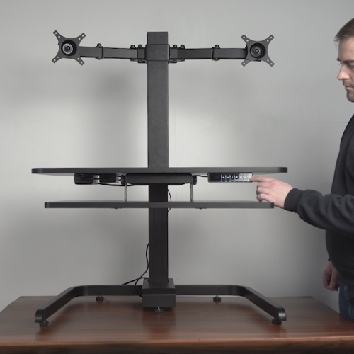 AnthroDesk ErgoConvert Electric Standing Desk Extender / Converter