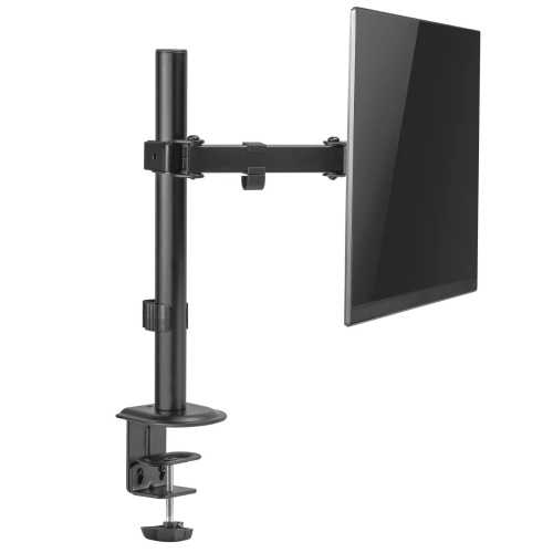 AnthroDesk Single Monitor Arm Mount with Fully Adjustable Tilt / Swivel / Rotate Ability for Screens up to 27"