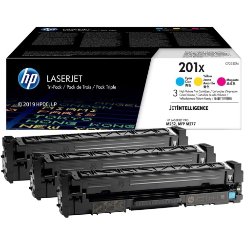 HP 201X CYM TRI-PACK LJ TONER CARTRIDGE