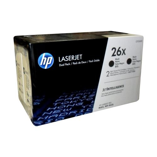 Image 1 of 1.. 26X BLACK 2-PACK LJ TONER CARTRIDGE