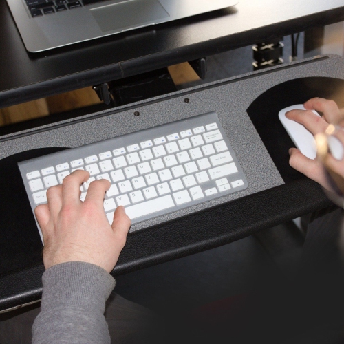 Keyboard Tray With Adjustable Height And Tilt