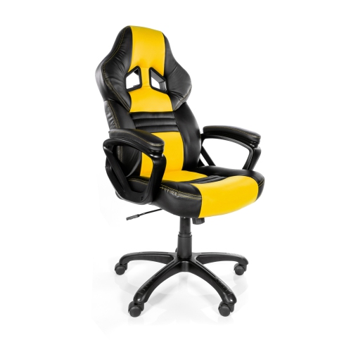 ViscoLogic YARIS Ergonomic Adjustable Gaming Chair – Yellow & Black