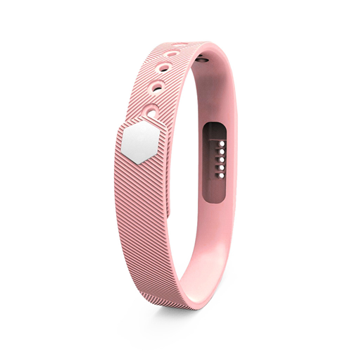 Bracelet en silicone de StrapsCo pour Flex 2 de Fitbit en rose