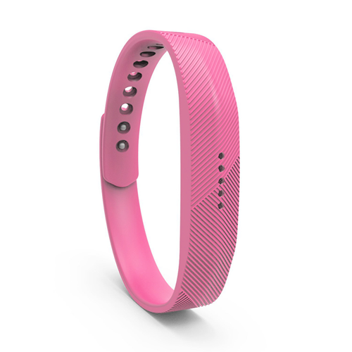 StrapsCo Silicone Replacement Strap for Fitbit Flex 2 in Barbie Pink