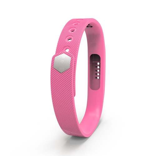 StrapsCo Silicone Replacement Strap for Fitbit Flex 2 in Barbie Pink