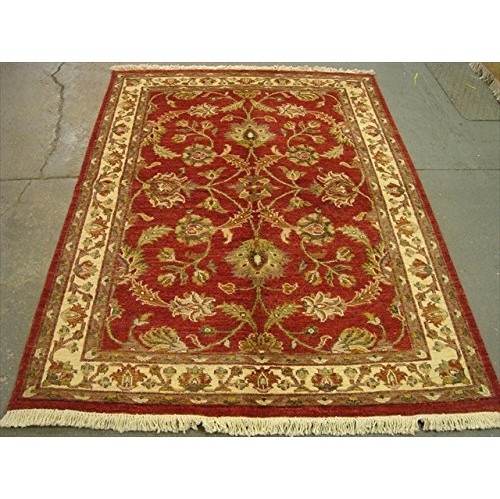 Chobi Zeigler Mahal Exclusive Designed Rare Vege Dyed Area Rugs Hand Knotted Carpet'