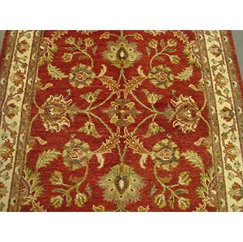 Chobi Zeigler Mahal Exclusive Designed Rare Vege Dyed Area Rugs Hand Knotted Carpet'
