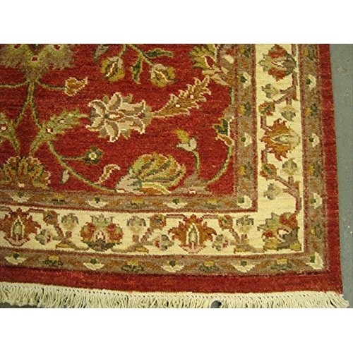 Chobi Zeigler Mahal Exclusive Designed Rare Vege Dyed Area Rugs Hand Knotted Carpet'