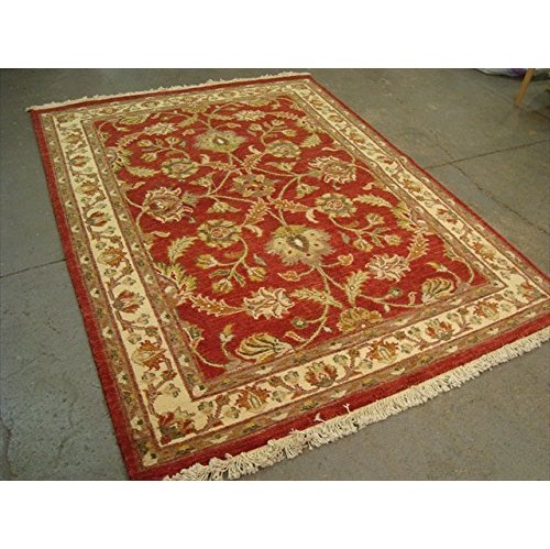 Chobi Zeigler Mahal Exclusive Designed Rare Vege Dyed Area Rugs Hand Knotted Carpet'
