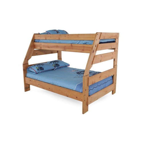 Pine Bunk Beds Twin Over Full, Starship Twin Over Full Bunk Bed Grey Espresso
