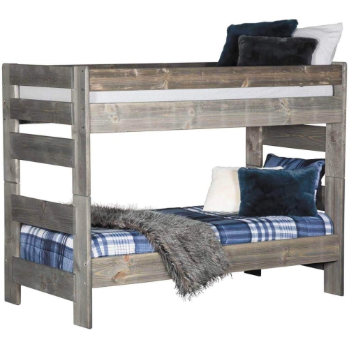 Rustic Classics Pine Twin Over, Twin Single Bunk Bed