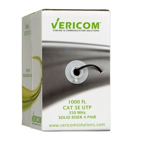 Vericom Cat5E Cable UTP 350Mhz Grey- 1000ft pull box