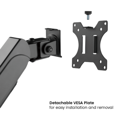 Dual Monitor Stand, Heavy Duty Deluxe Gas Spring Mount Arms with for Two 10''-32' LED/LCD/PDP Computer Monitor