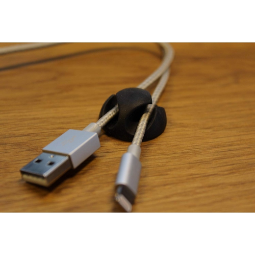 Dual Cable Clips - Wire Organizer / Cable Management System - High Quality 4 Pack