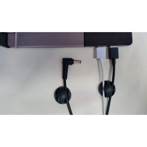 Dual Cable Clips - Wire Organizer / Cable Management System - High Quality 4 Pack