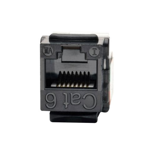 Tripp Lite Cat6/Cat5e 110 Style Punch Down Keystone Jack - Black, 10-Pack