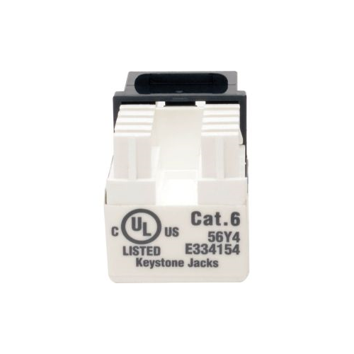 Tripp Lite Cat6/Cat5e 110 Style Punch Down Keystone Jack - Black, 10-Pack