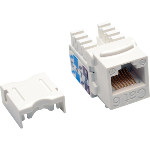 Tripp Lite Cat6/Cat5e 110 Style Punch Down Keystone Jack - White, 25-Pack