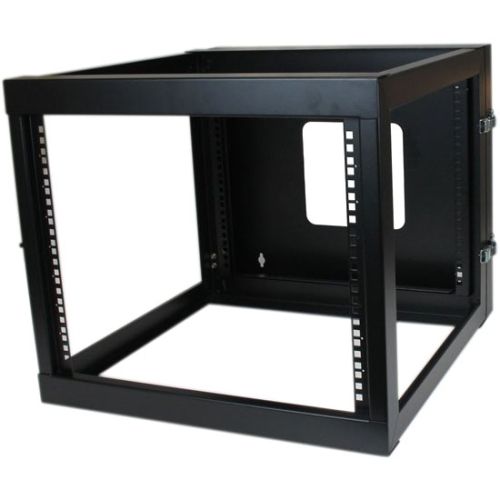 StarTech 8U 22in Depth Hinged Open Frame Wallmount Server Rack