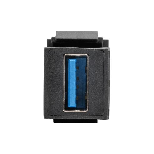 Tripp Lite USB 3.0 Keystone Panel Mount Coupler F/F All in One Black