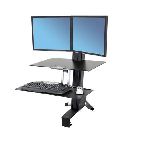 Ergotron WorkFit-S Dual Monitor with Worksurface+