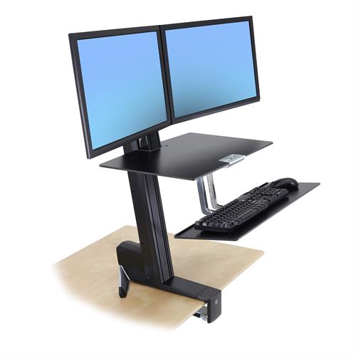 Ergotron WorkFit-S Dual Monitor with Worksurface+