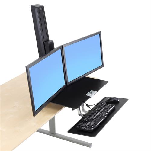 Ergotron WorkFit-S Dual Monitor with Worksurface+