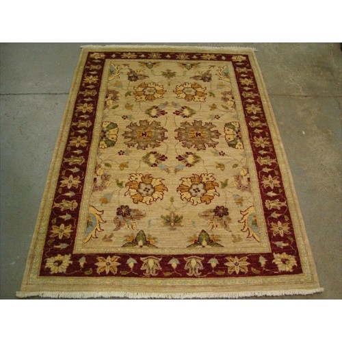 Exclusive Rare Chobi Veg Dyed Mahal Zeiglar Rectangle Area Rug Hand Knotted Carpet'