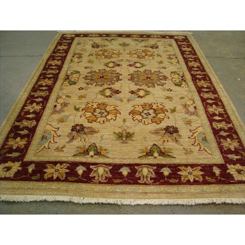 Exclusive Rare Chobi Veg Dyed Mahal Zeiglar Rectangle Area Rug Hand Knotted Carpet'