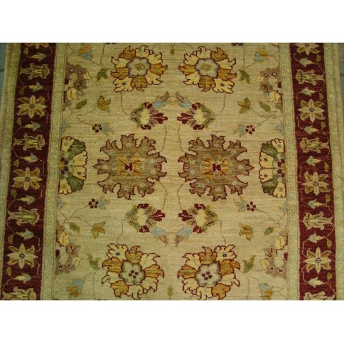Exclusive Rare Chobi Veg Dyed Mahal Zeiglar Rectangle Area Rug Hand Knotted Carpet'