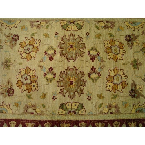 Exclusive Rare Chobi Veg Dyed Mahal Zeiglar Rectangle Area Rug Hand Knotted Carpet'