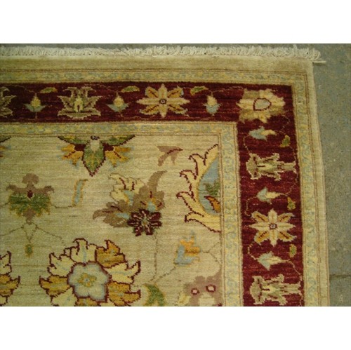 Exclusive Rare Chobi Veg Dyed Mahal Zeiglar Rectangle Area Rug Hand Knotted Carpet'