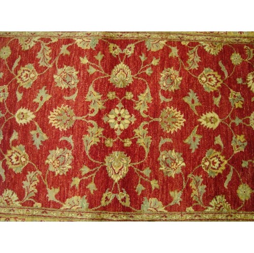 Exclusive Chobi Veg Dyed Mahal Zeiglar Rectangle Area Rug Hand Knotted Carpet'