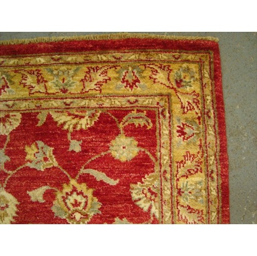 Exclusive Chobi Veg Dyed Mahal Zeiglar Rectangle Area Rug Hand Knotted Carpet'