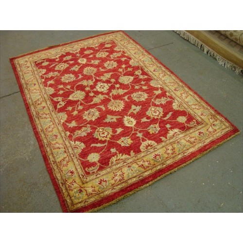 Exclusive Chobi Veg Dyed Mahal Zeiglar Rectangle Area Rug Hand Knotted Carpet'