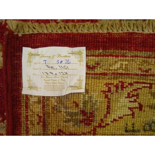 Exclusive Chobi Veg Dyed Mahal Zeiglar Rectangle Area Rug Hand Knotted Carpet'