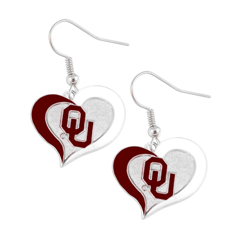 NCAA Oklahoma Sooners Dangle Earrings 