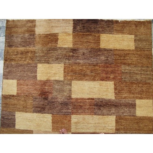 Modern Afghan Gabbeh Mahal Vegetable Dyed Wool Carpet Hand Knotted Area Rug'