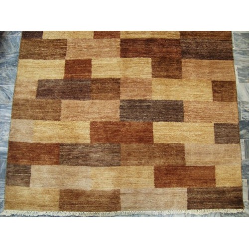 Modern Afghan Gabbeh Mahal Vegetable Dyed Wool Carpet Hand Knotted Area Rug'