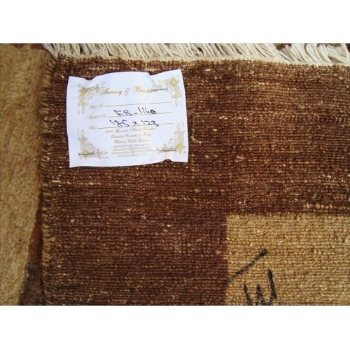 Modern Afghan Gabbeh Mahal Vegetable Dyed Wool Carpet Hand Knotted Area Rug'