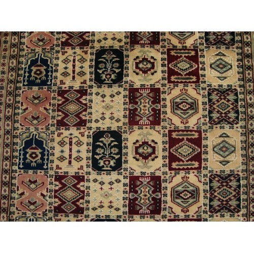 Bakhtiar Jaal Fine Rectangle Area Rug Hand Knotted Wool Silk Carpet'