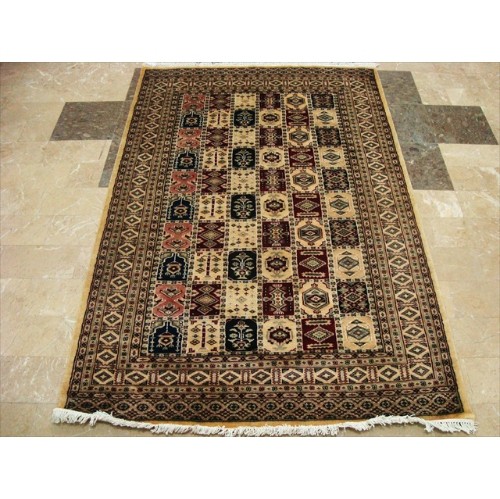 Bakhtiar Jaal Fine Rectangle Area Rug Hand Knotted Wool Silk Carpet'